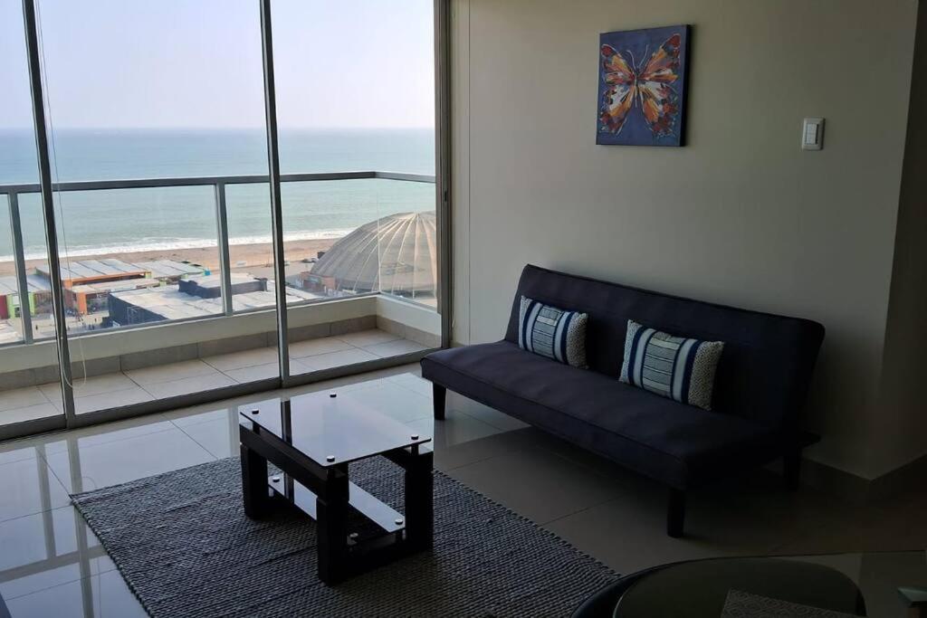 Apartamento De Estreno Con Balcon Frente Al Mar. Lima Ngoại thất bức ảnh