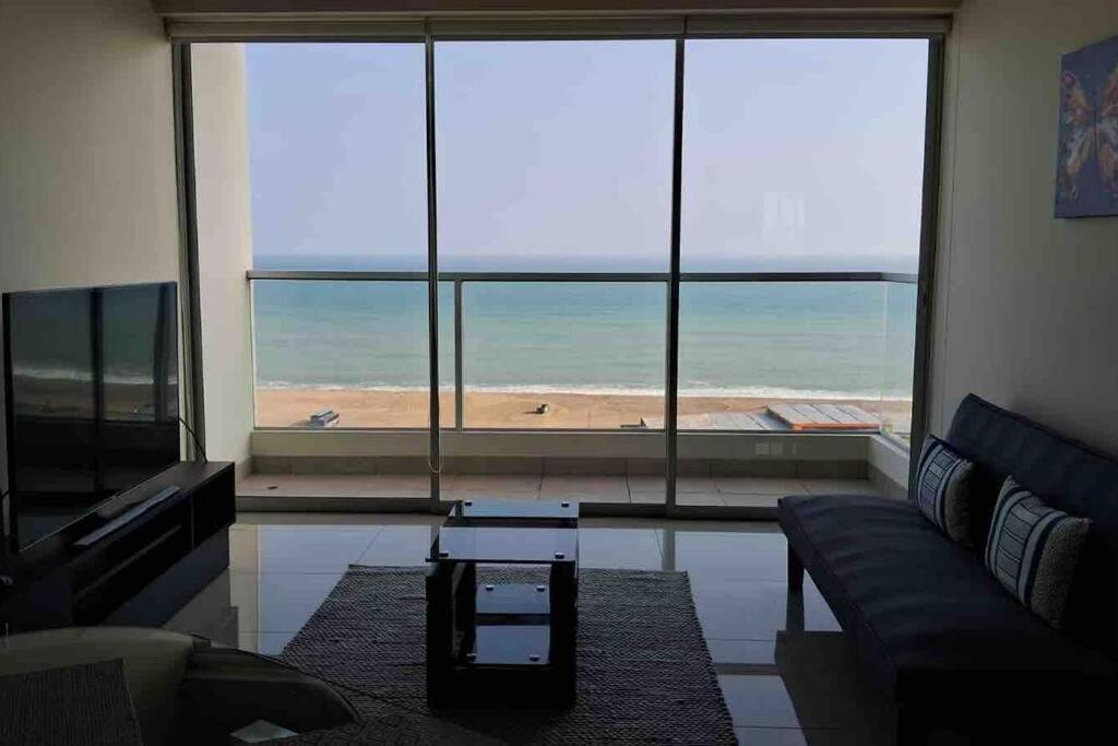 Apartamento De Estreno Con Balcon Frente Al Mar. Lima Ngoại thất bức ảnh